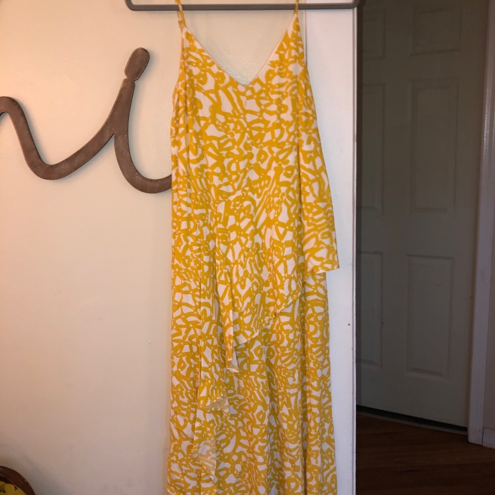 Anthropologie Ruffle Jumpsuit - Yellow - Size XS